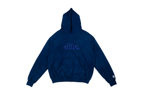 volume 4: ELUE Overdye Hooded Sweatshirt - Indigo