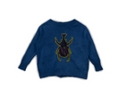 volume 4: J.R. Beetle Indigo Mohair Cardigan Sweater