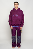 volume 4: ELUE Overdye Hooded Sweatshirt - Eggplant